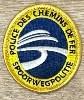 Spoorwegpolitie België Patch politie, Ophalen of Verzenden, Overige gebieden, Overige typen
