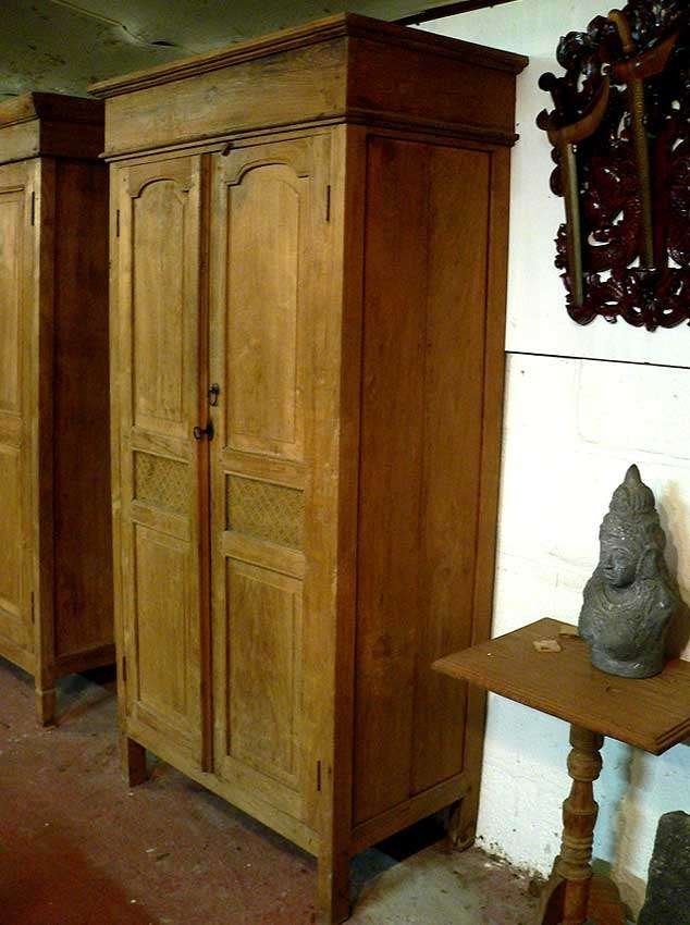 Antieke kast hout landelijk Java Indonesie KA31 teak Indie