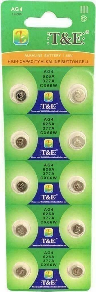 AG4 Alkaline Batterijen LR626/LR66 – Knoopcel - Hoge Capacit, Ophalen, Nieuw, Oplaadbaar