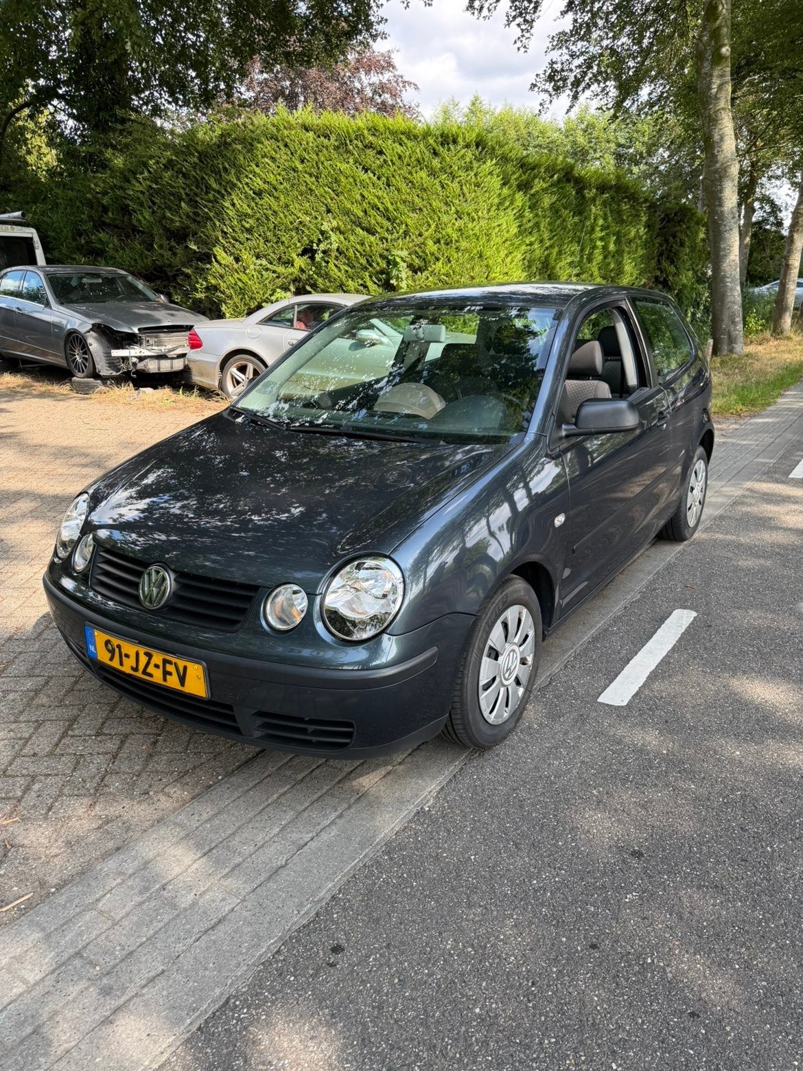 Volkswagen Polo 1.4 55KW 2002 Blauw, Voorwielaandrijving, 4 cilinders, Blauw, Origineel Nederlands