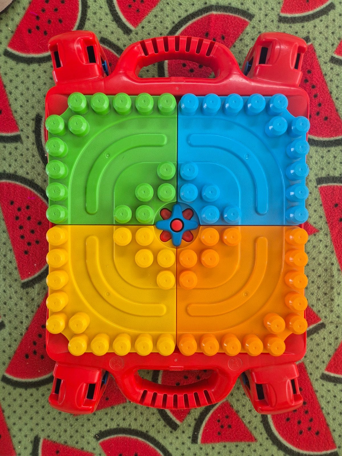 Mega Bloks First Builders Speel- en Leertafel lego, Ophalen of Verzenden, Gebruikt, Megabloks