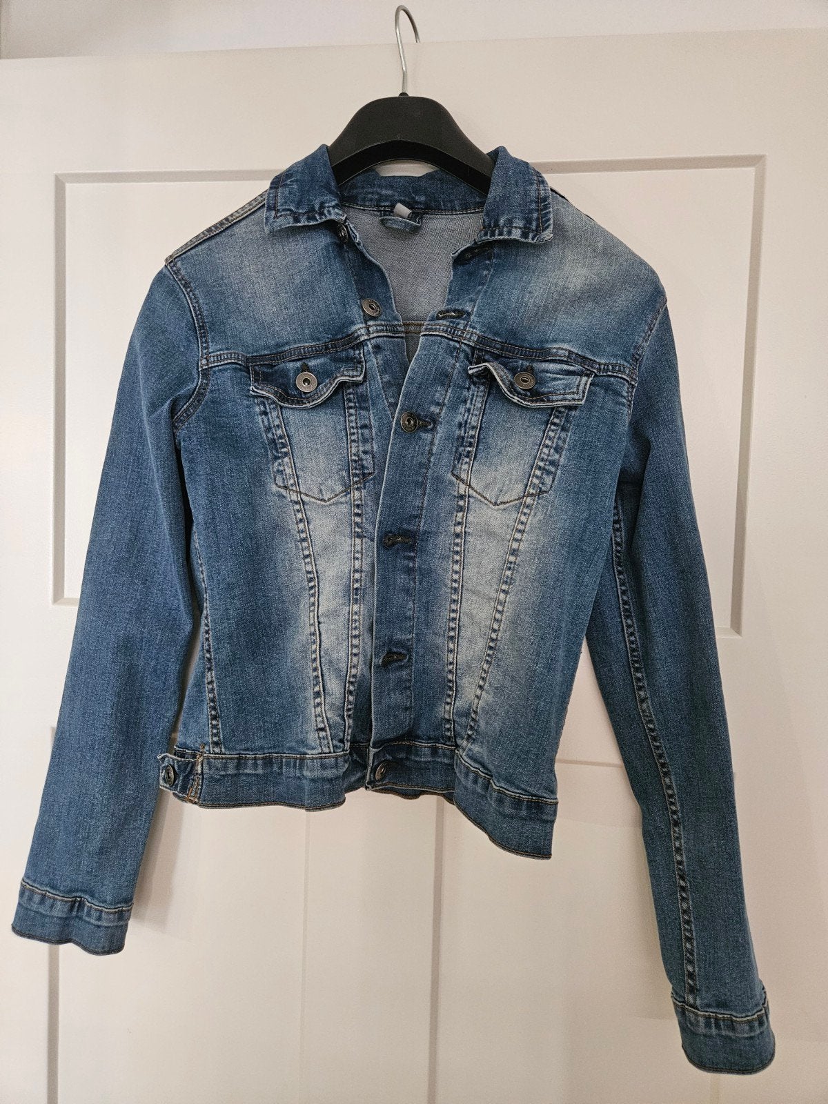 Spijkerjasje M, Ophalen of Verzenden, Zo goed als nieuw, Maat 38/40 (M), Blauw