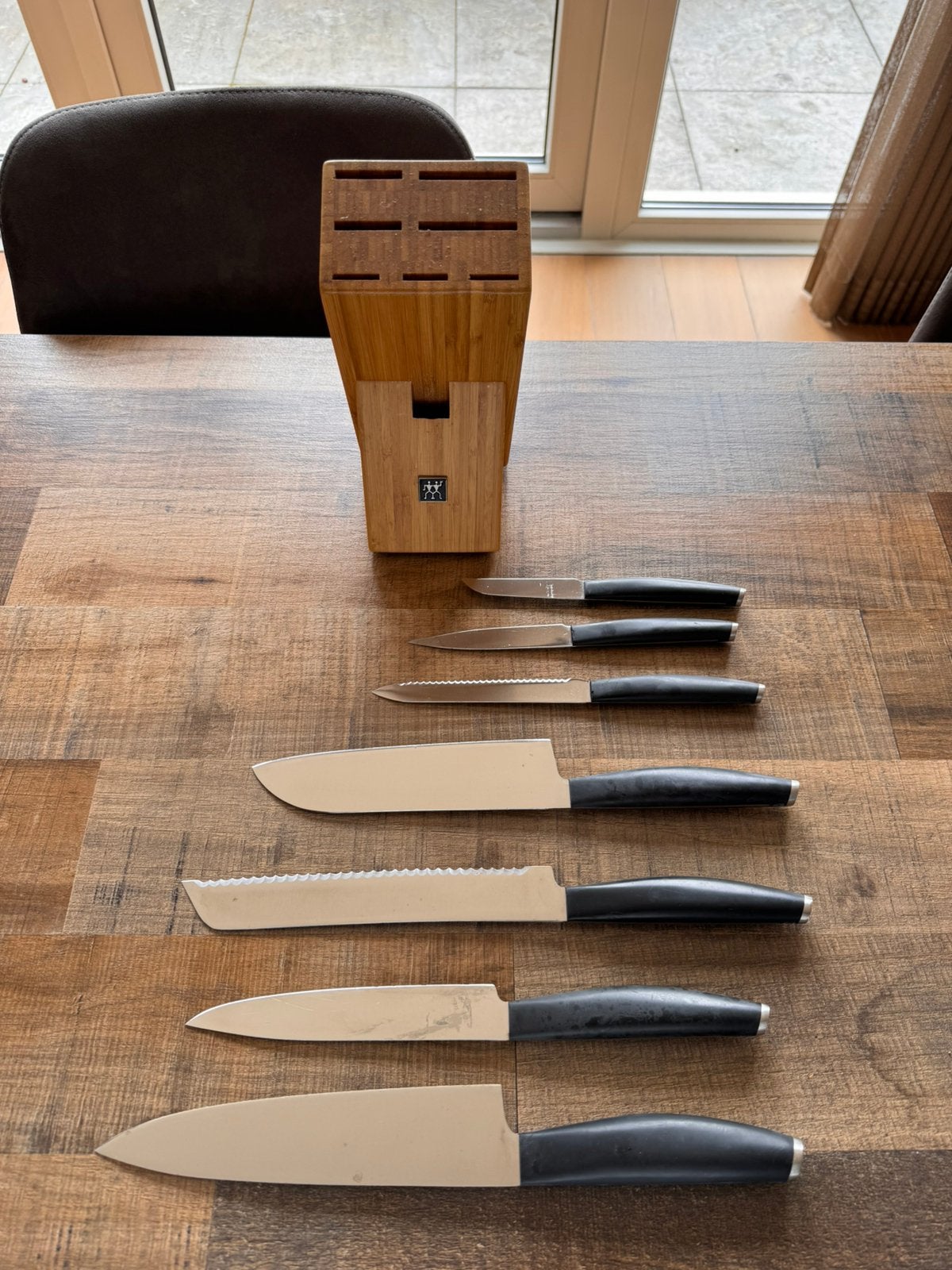Zwilling messenblok - compleet, Ophalen, Zo goed als nieuw
