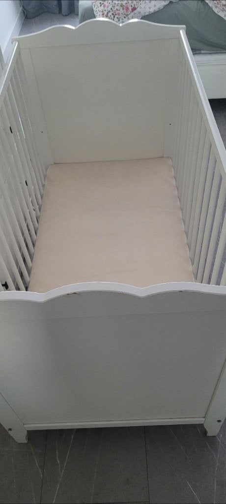 Ikea ledikant met aerosleep matras, Gebruikt, Ophalen of Verzenden, Minder dan 140 cm, Matras