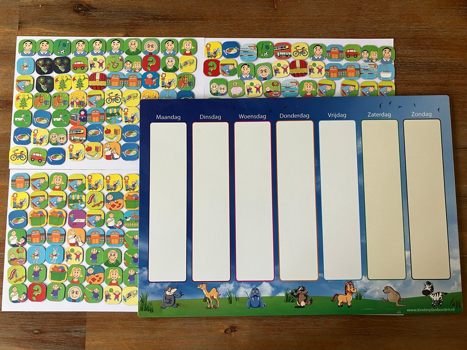 Kinderplanborden planbord met 240 magneetjes, Ophalen of Verzenden, Zo goed als nieuw, Ontdekken