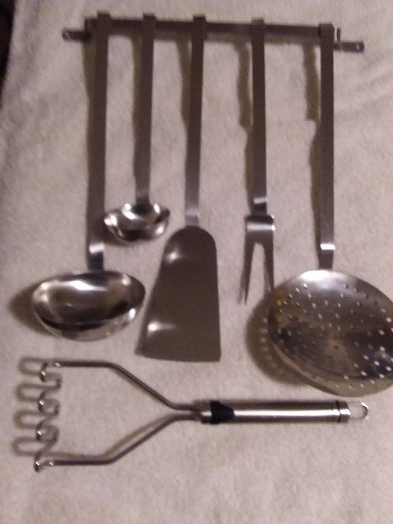 Vintage Keukengerei Set BK 18-8.(lepelrek), Huis en Inrichting, Keuken | Keukenbenodigdheden, Ophalen, Overige typen, Zilver, Zo goed als nieuw