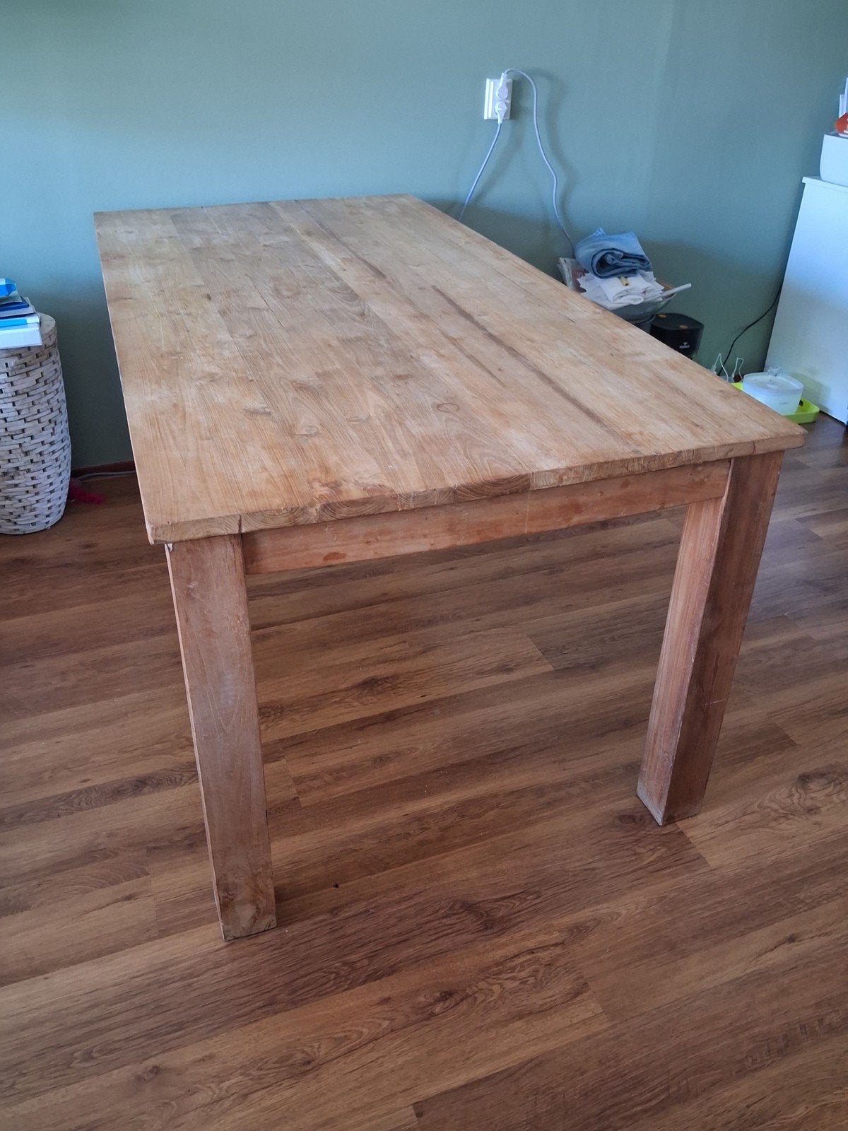 Teakhouten eettafel - 180x90cm, Ophalen