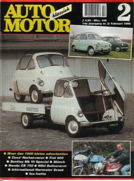 AMK 2 1998 : Fiat 600 - International Scout - Honda CB750 K, Ophalen of Verzenden, Gelezen, Algemeen