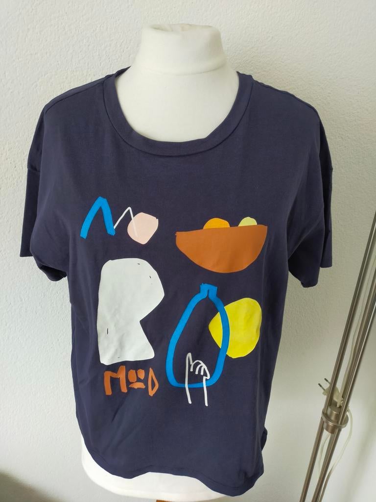 T shirt maat S merk. EDC, Kleding | Dames, Blauw, Ophalen of Verzenden, Zo goed als nieuw, Korte mouw