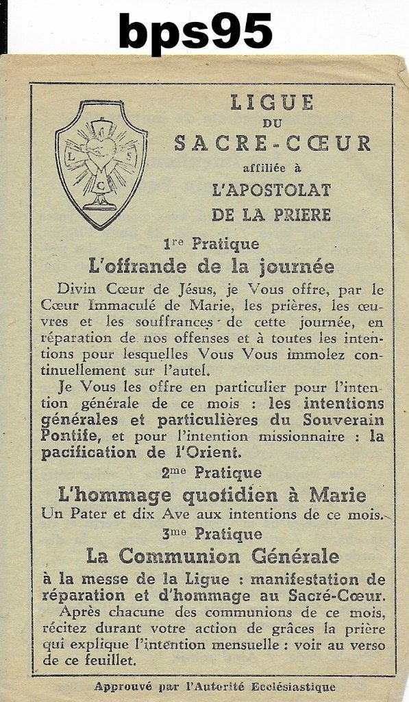 Bps95 prentje januari 1946 intenties van de paus, Ophalen of Verzenden, Zo goed als nieuw, Boek