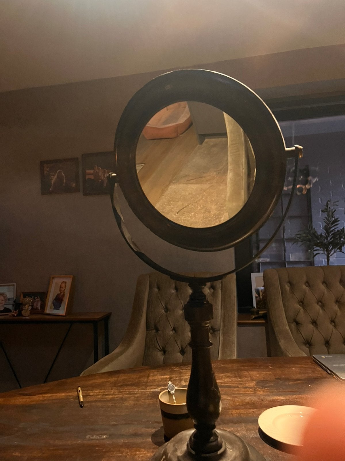 Vintage make up spiegel, Antiek en Kunst, Ophalen of Verzenden