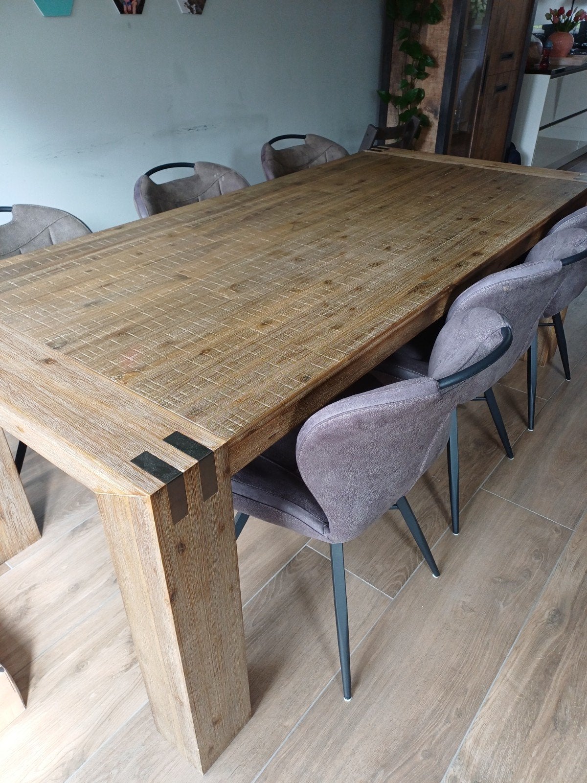 Pronto eettafel met 6 Tantini stoelen - Zo goed als nieuw, Ophalen, Overige materialen, 100 tot 150 cm, 200 cm of meer