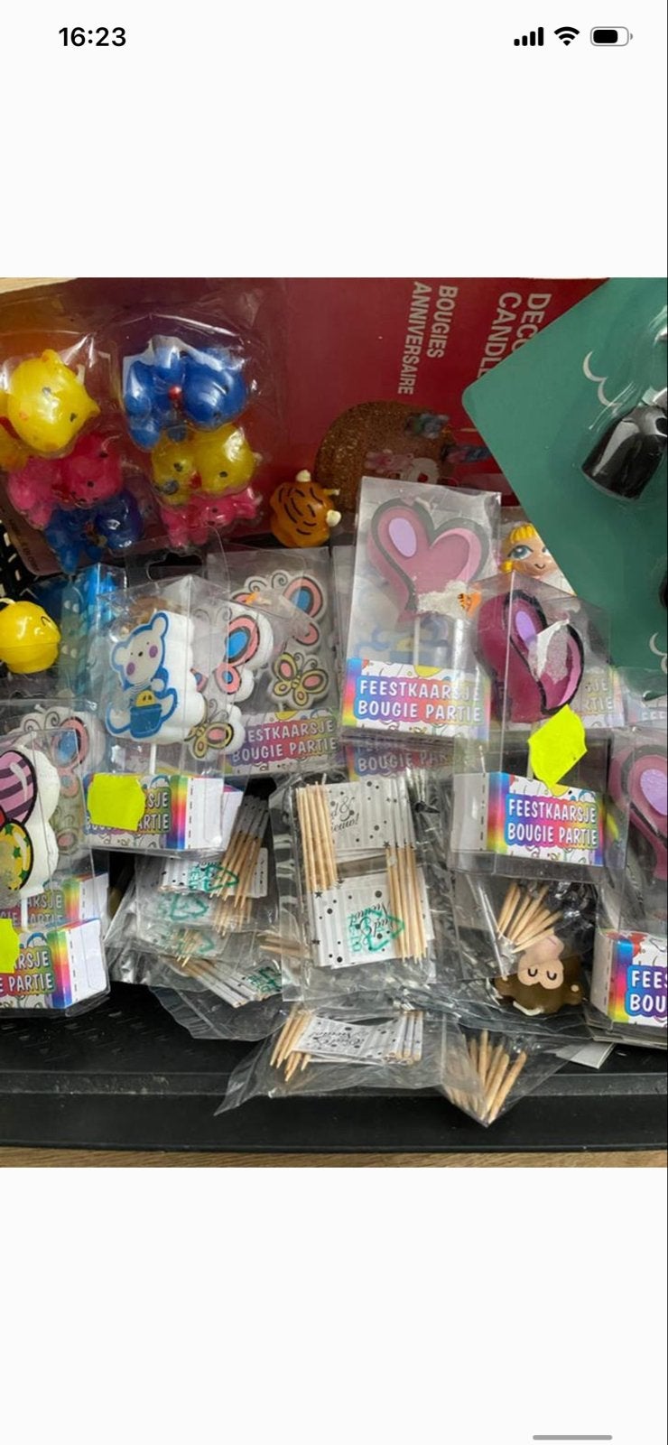 Feestkaarsjes en prikkers voor verjaardagen en feesten, Ophalen, Nieuw, Feestartikel, Verjaardag
