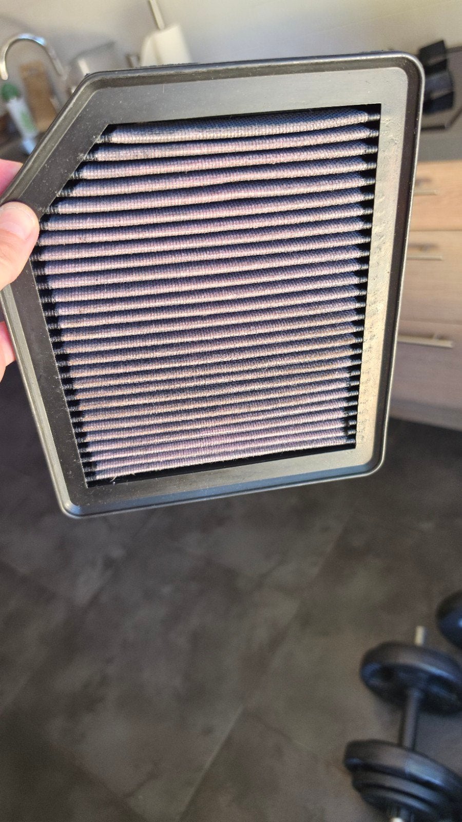 K&N carbon luchtfilter Honda Civic 1.8 (2009), Ophalen of Verzenden, Gebruikt, Honda