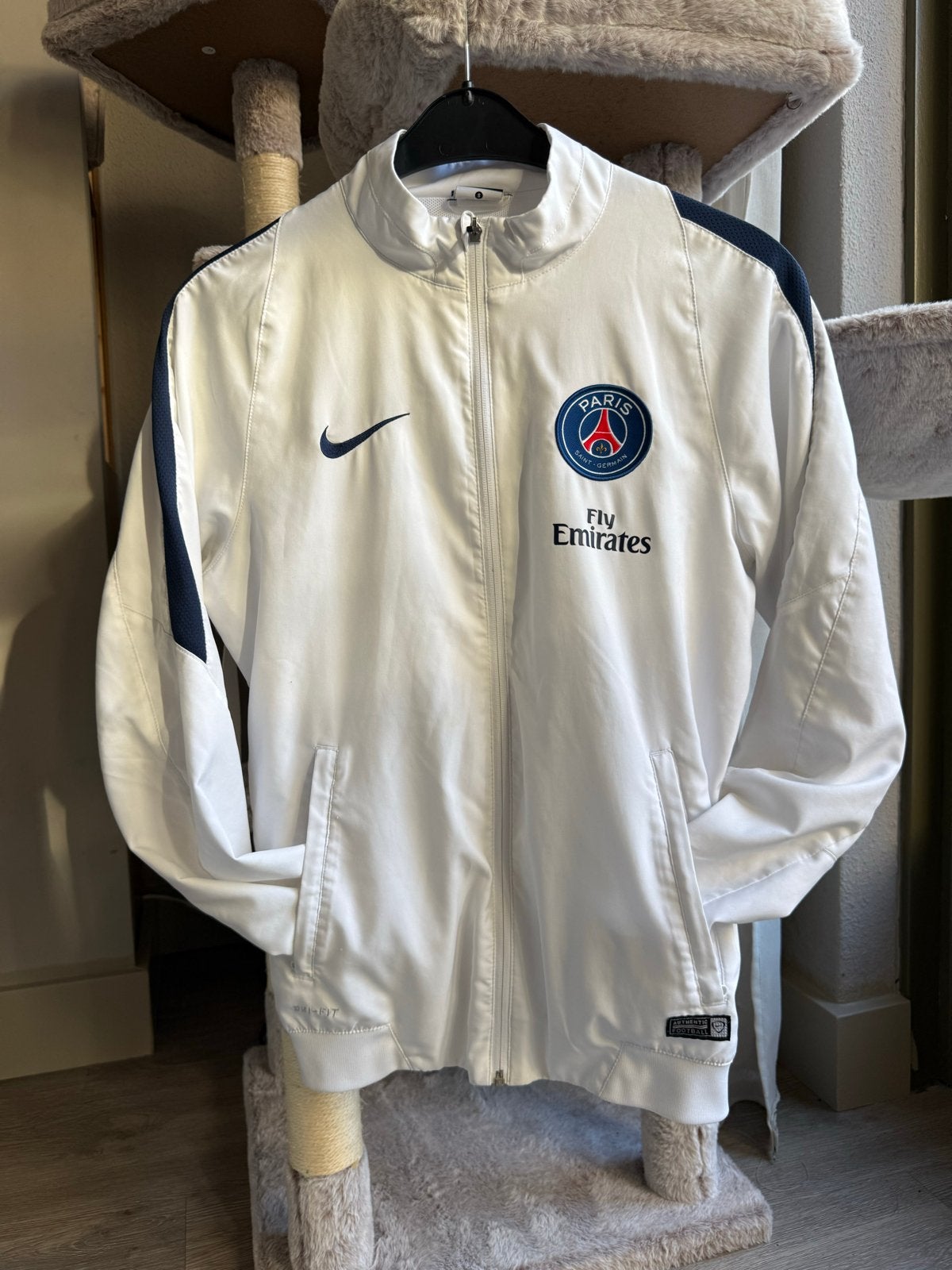 Nike Paris Saint-Germain Dri-Fit Trainingsjack Maat S, Ophalen of Verzenden, Zo goed als nieuw, Maat 46 (S) of kleiner, Wit