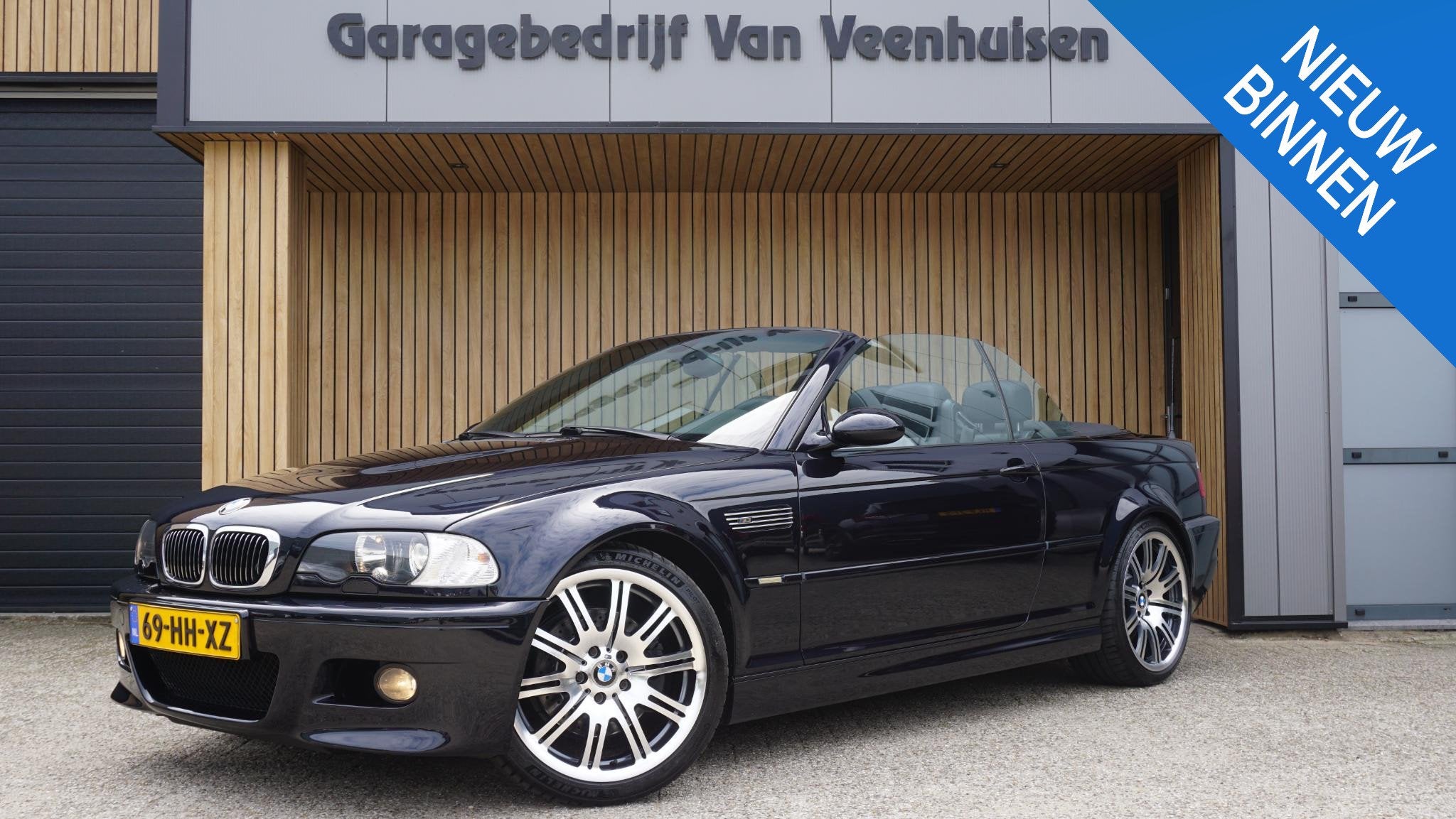 BMW M3 3-Serie Cabrio E46 3.2 S54 Handgeschakeld Leder H&K 1, Achterwielaandrijving, Gebruikt, Zwart, Cabriolet