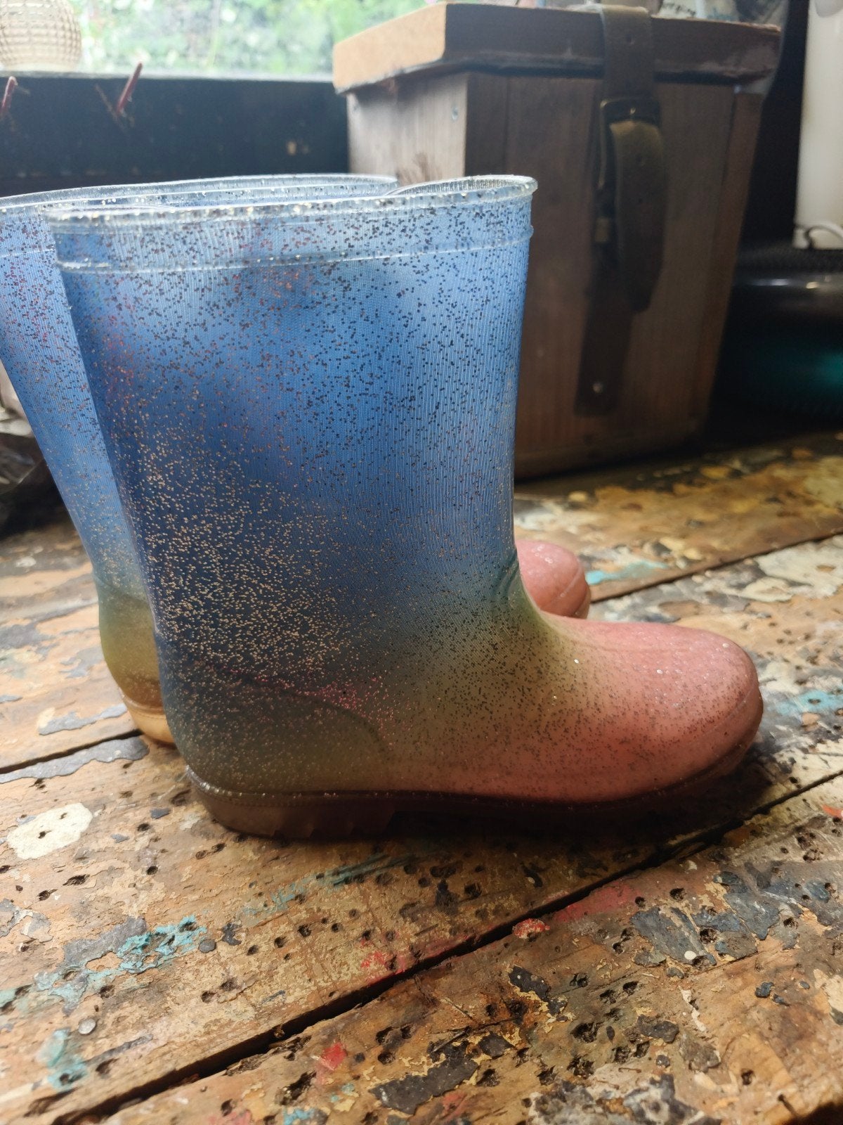 mooie glitterlaarzen, Gebruikt, Meisje, Ophalen of Verzenden, Laarzen