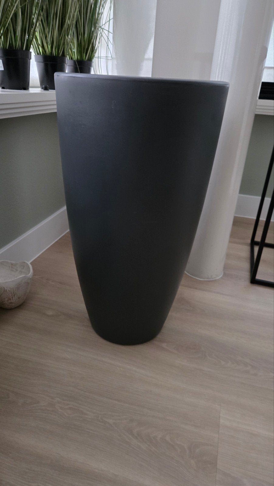 Elho bloempot 70 cm hoog - Antraciet, Kunststof, Gebruikt, 40 cm of meer, Ophalen of Verzenden