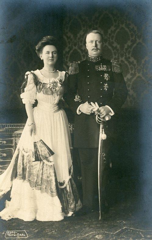 KONINGIN WILHELMINA en PRINS HENDRIK 1901 (DR174), Verzenden, Zo goed als nieuw, Nederland, Kaart, Foto of Prent