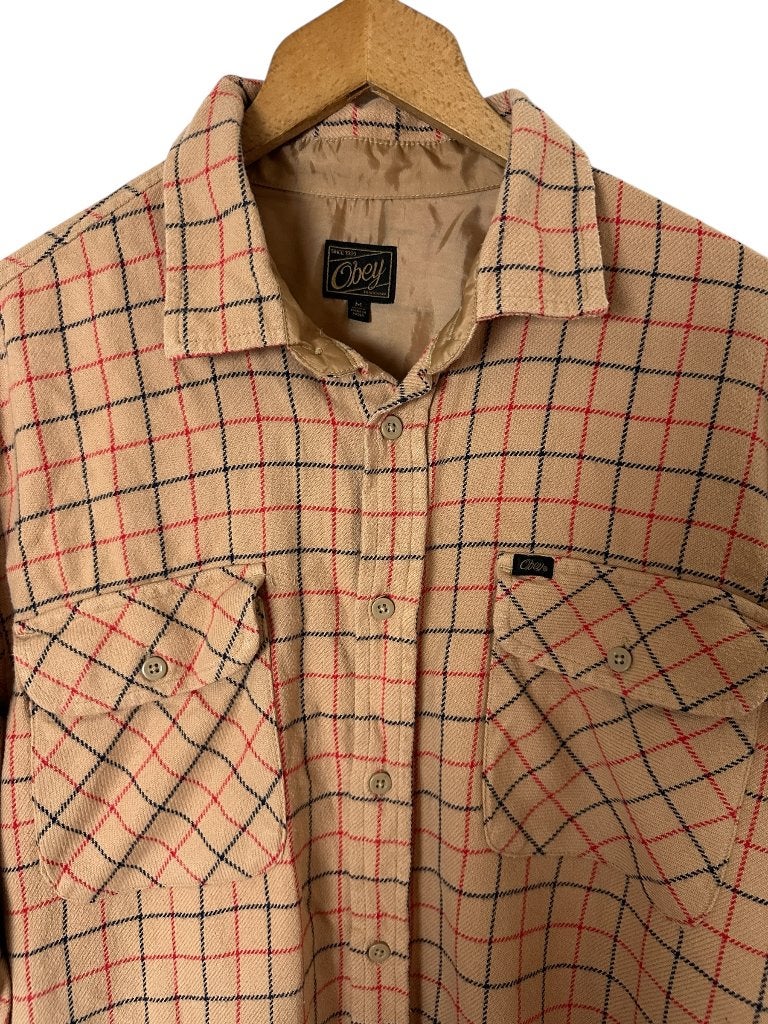 Obey blouse M, Oranje, Ophalen of Verzenden, Zo goed als nieuw