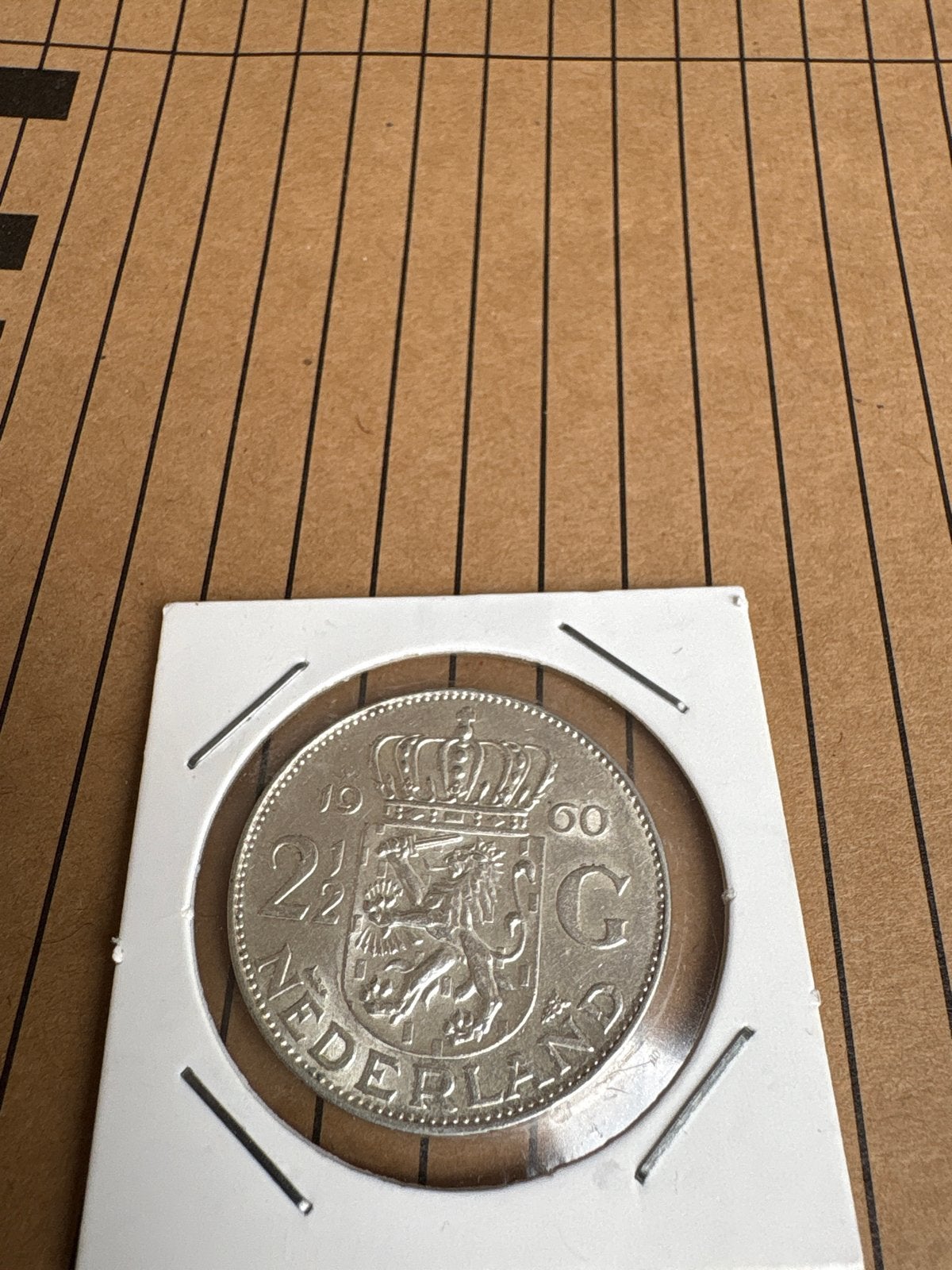 2½ Gulden Juliana 1960 Zilveren Munt, Postzegels en Munten, Munten | Nederland, Koningin Juliana, Verzenden, Zilver, Losse munt