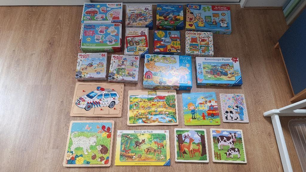 20 kinderpuzzels - 3 tot 20 stukjes, Ophalen of Verzenden, 10 tot 50 stukjes, Gebruikt, 2 tot 4 jaar