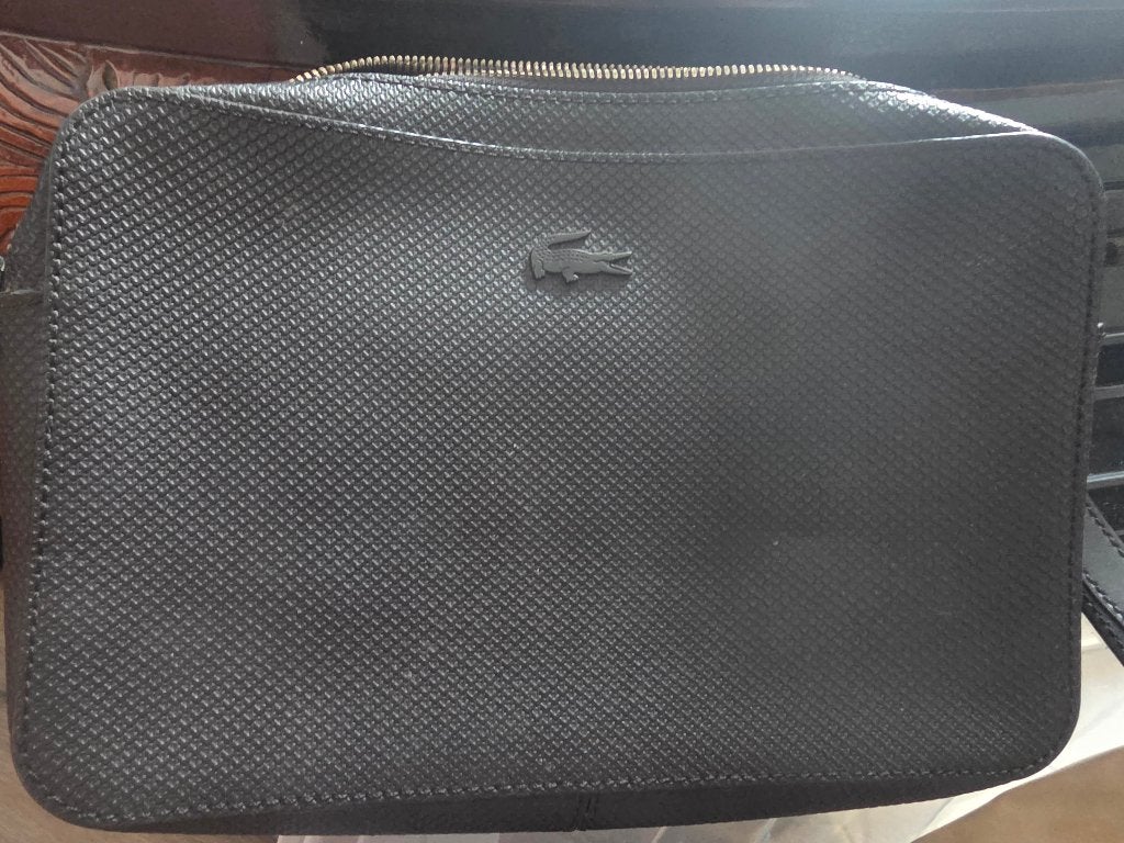 toilettas lacoste, Ophalen of Verzenden, Zo goed als nieuw, Zwart, Heer
