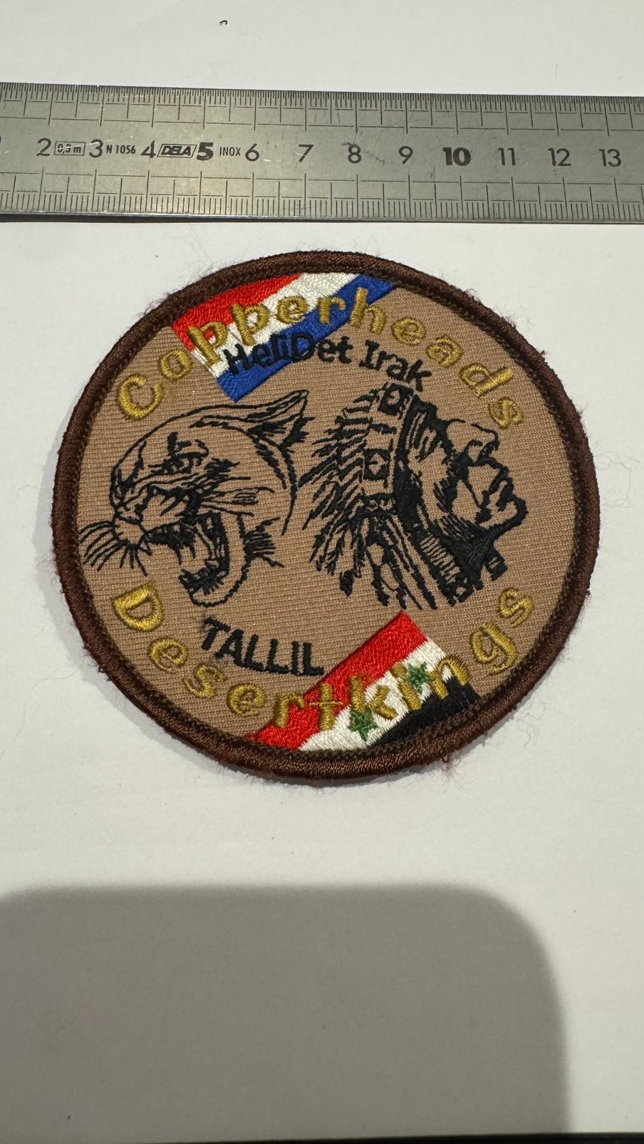 Patch klu 300 en 301 squadron irak embleem 2, Ophalen of Verzenden, Zo goed als nieuw, Patch, Badge of Embleem