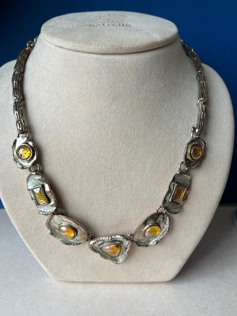 Vintage ketting, Sieraden, Tassen en Uiterlijk, Antieke sieraden, Ophalen of Verzenden, Overige materialen, Ketting