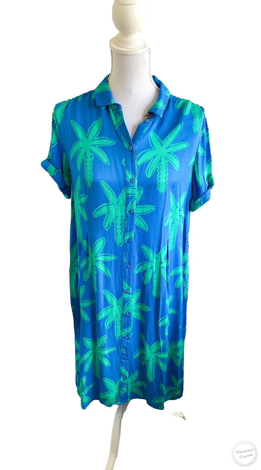Mooue jurk van Fabienne Chapot S, Kleding | Dames, Jurken, Zo goed als nieuw, Maat 36 (S), Blauw, Knielengte, Ophalen of Verzenden