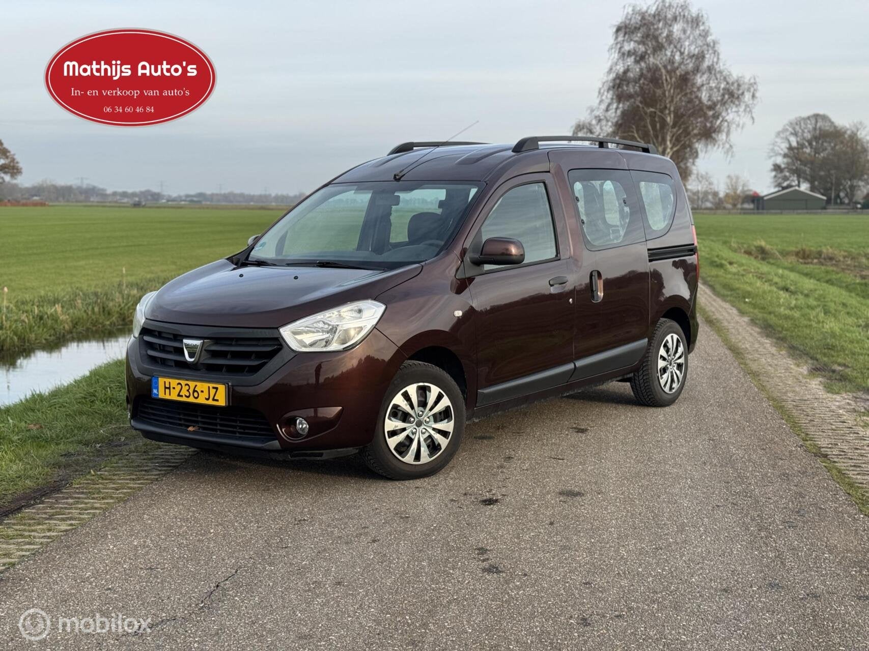 Dacia Dokker combi 1.6 SCe Airco! Trekhaak! Nieuwe APK!, Auto's, Dacia, Voorwielaandrijving, 1139 kg, Euro 6, 4 cilinders