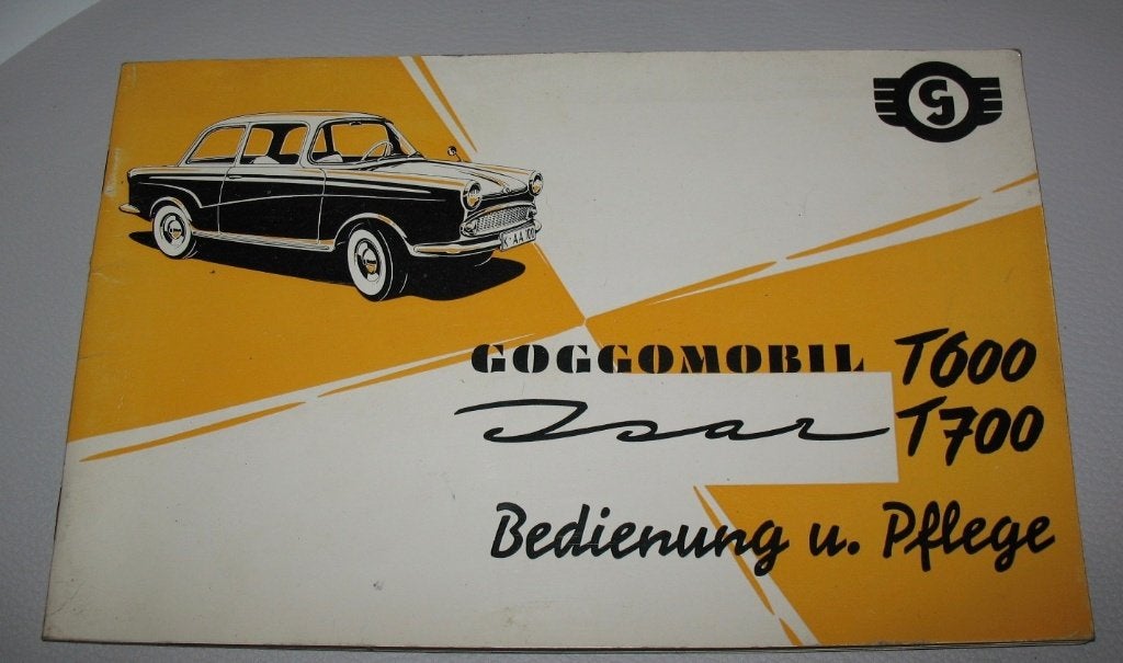 Handleiding Glas Goggomobil Isar T600 T700 1960, Auto diversen, Ophalen of Verzenden