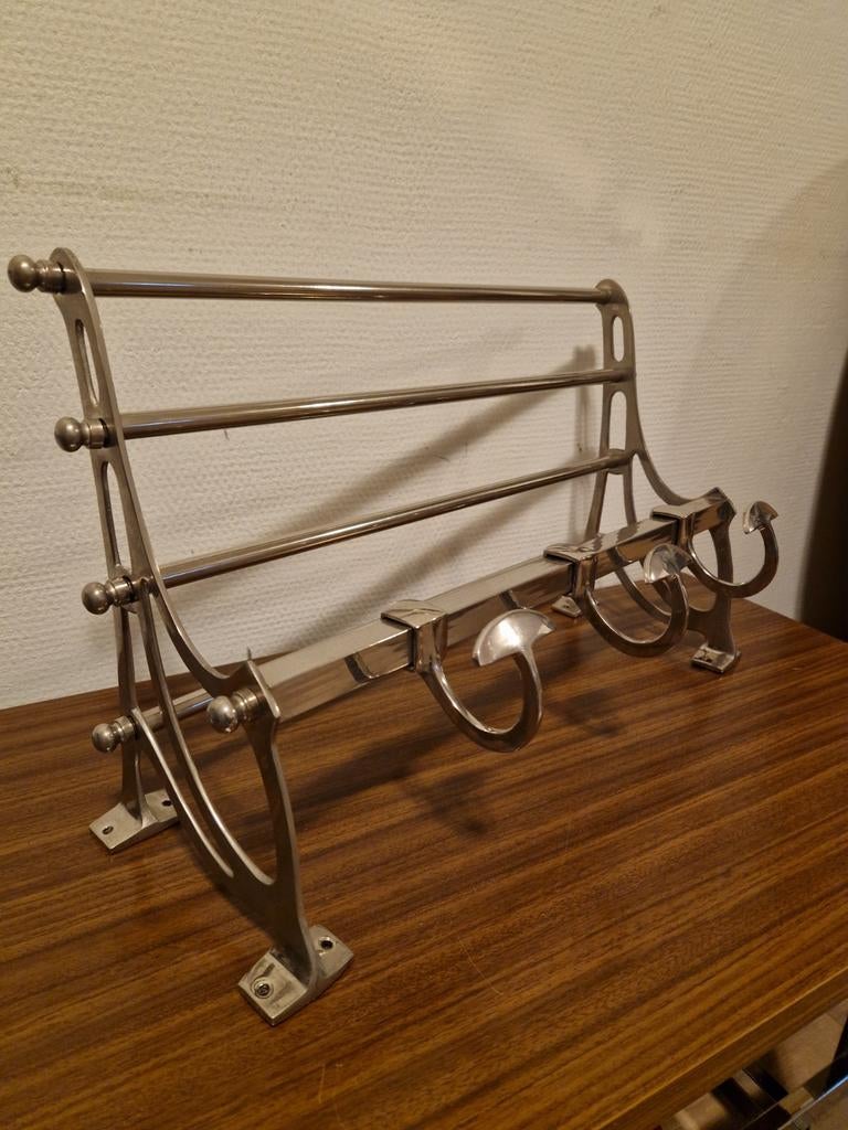 Art Deco metalen kapstok, Ophalen of Verzenden, Metaal, Wandkapstok, Minder dan 100 cm