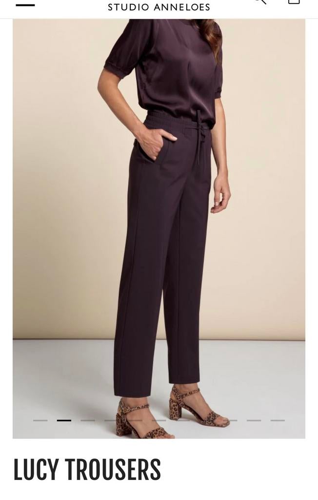 Nieuwe Studio Anneloes Lucy Trousers M/40, Maat 38/40 (M), Studio Anneloes, Bruin, Nieuw