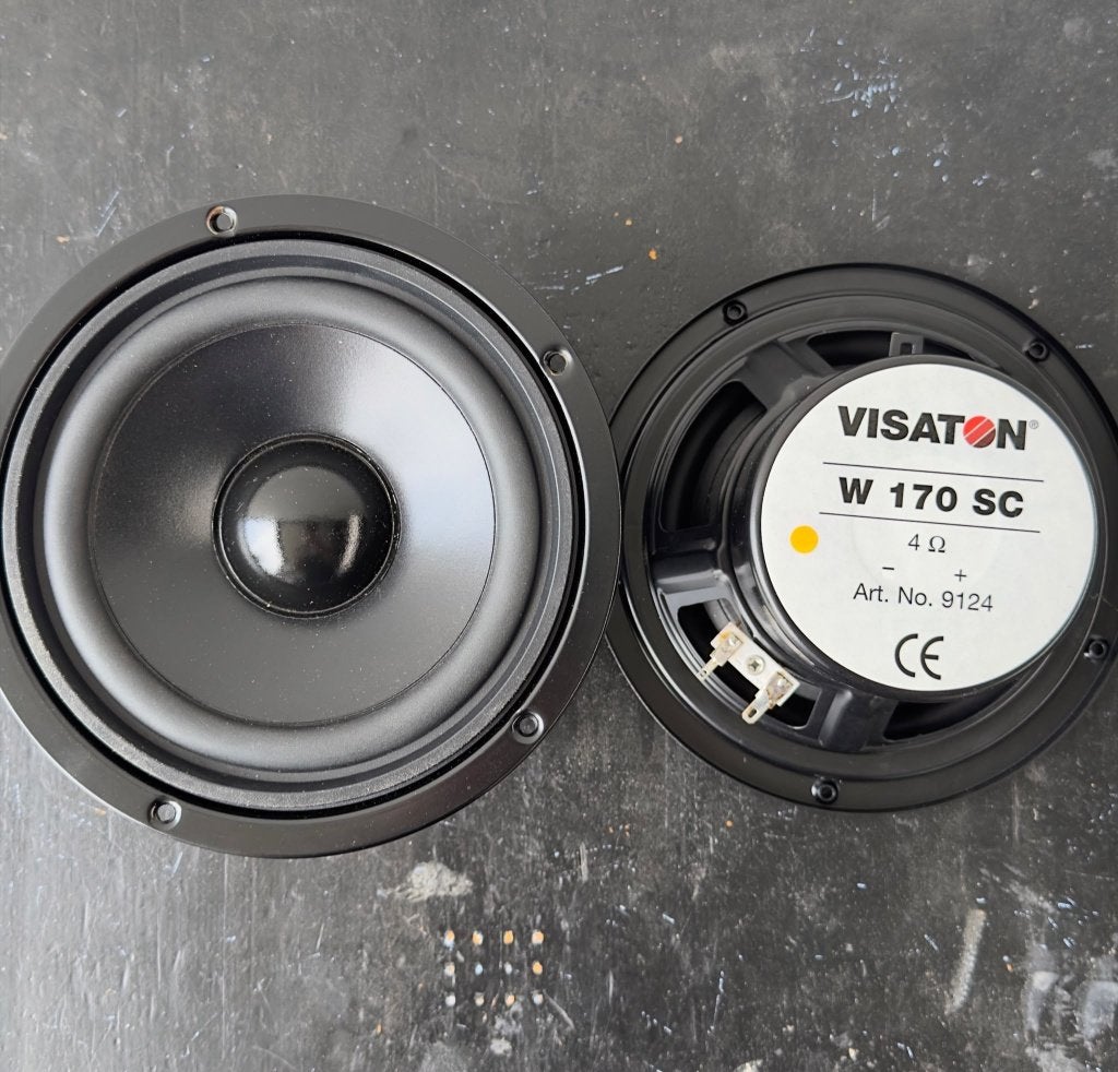 Visaton W170SC (Set van twee), Audio, Tv en Foto, Luidsprekers, Overige typen, Zo goed als nieuw, Minder dan 60 watt, Ophalen