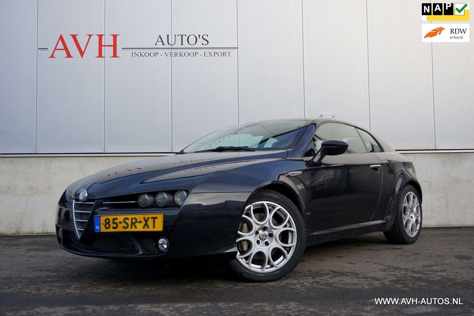 Alfa Romeo Brera 3.2 JTS Q4 SkyWindow, Auto's, Alfa Romeo, Gebruikt, 4 stoelen, Zwart, Origineel Nederlands