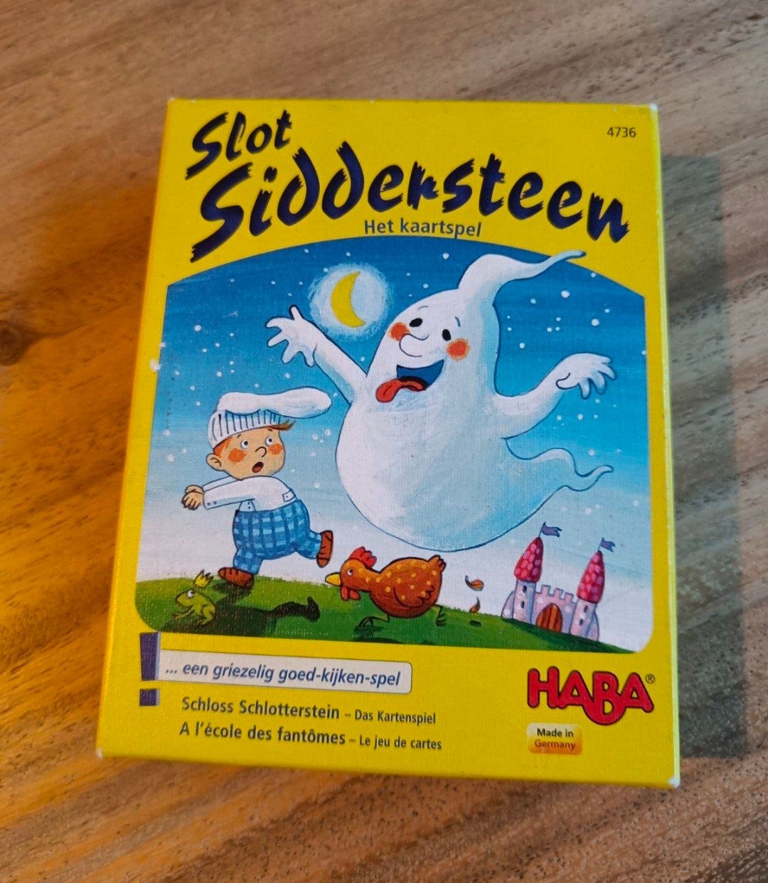 HABA Slot Siddersteen - Griezelig goed-kijken-spel, Een of twee spelers, Ophalen of Verzenden, Zo goed als nieuw, HABA