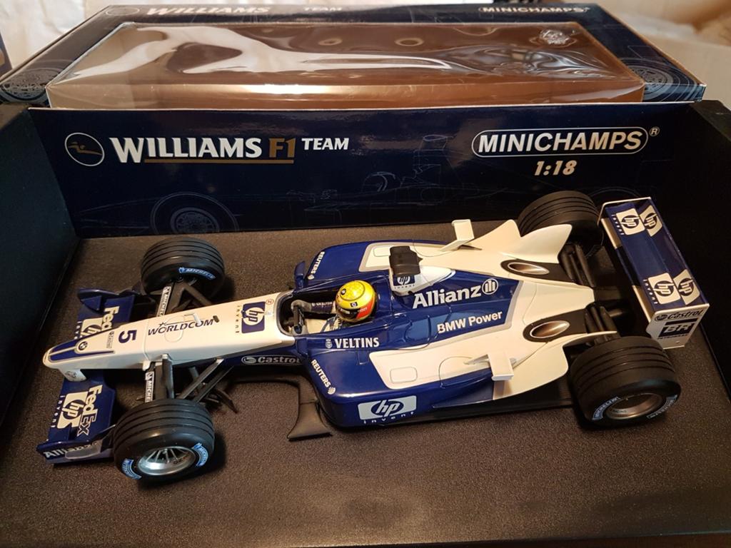 F1 Williams BMW fw24 ralf Schumacher 2002 2de helft seizoen, Ophalen of Verzenden, Zo goed als nieuw, Auto, MiniChamps