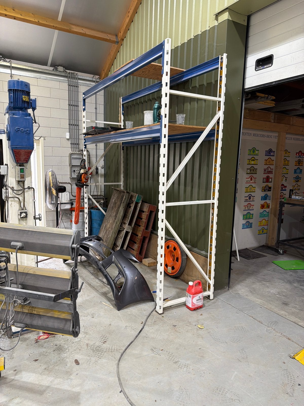Stevige magazijnstelling - 287x80x290 cm, Ophalen