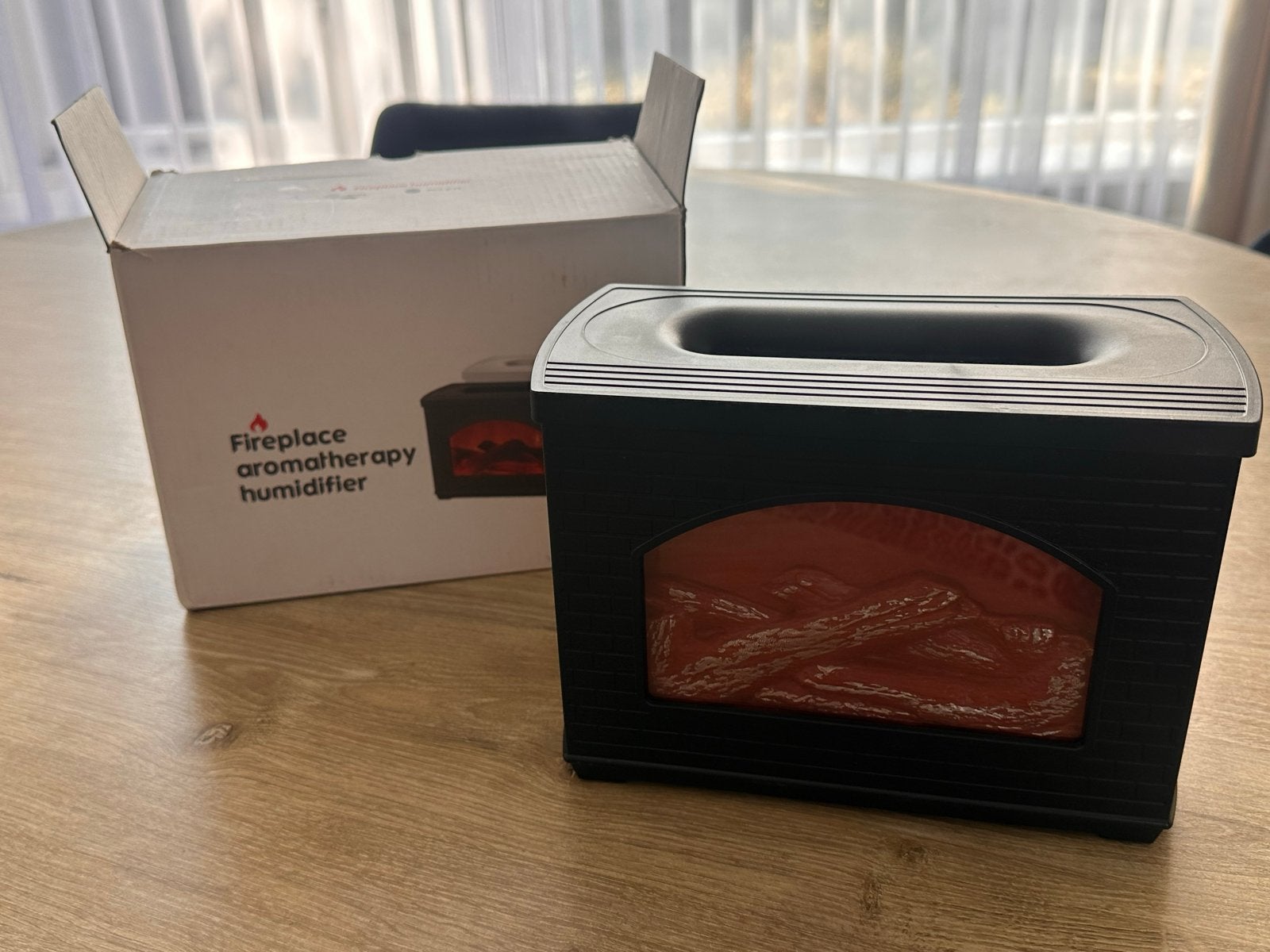 Sfeerhaard aroma diffuser luchtbevochtiger, Huis en Inrichting, Zwart, Nieuw, Kunststof, Ophalen of Verzenden