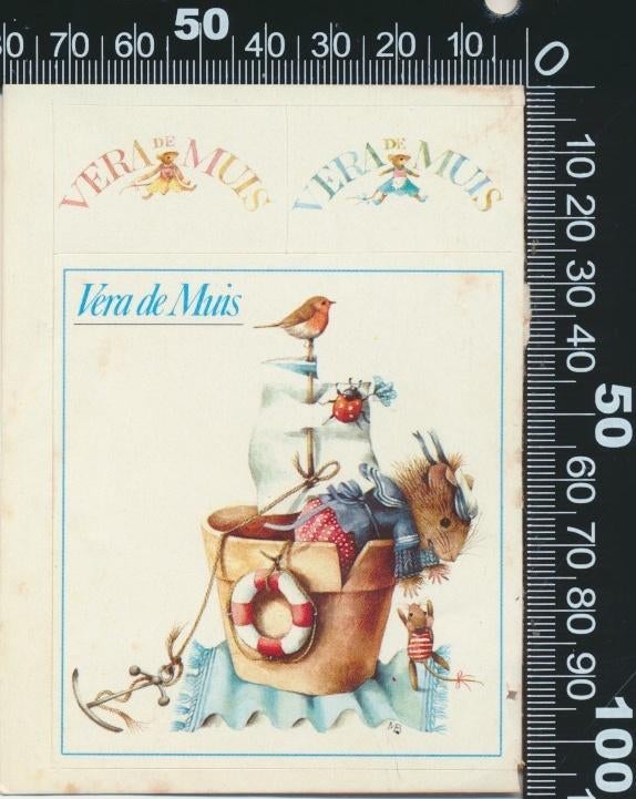 Sticker: Vera de Muis (Stickervel 2), Verzamelen, Ophalen of Verzenden, Zo goed als nieuw, Strip of Tekenfilm