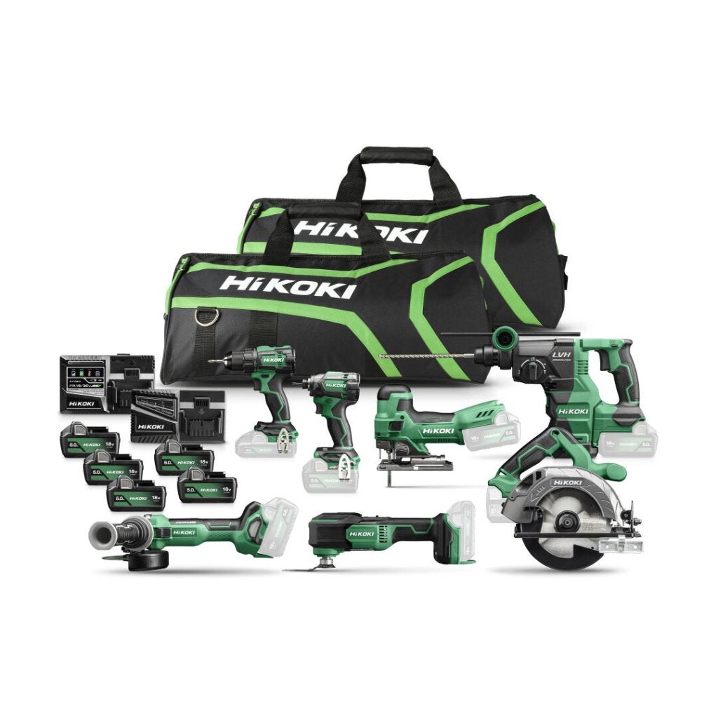 Hikoki KC18H7A-505 Combiset 7 x 18V machine met, Niet ingevuld, Niet ingevuld, Niet ingevuld