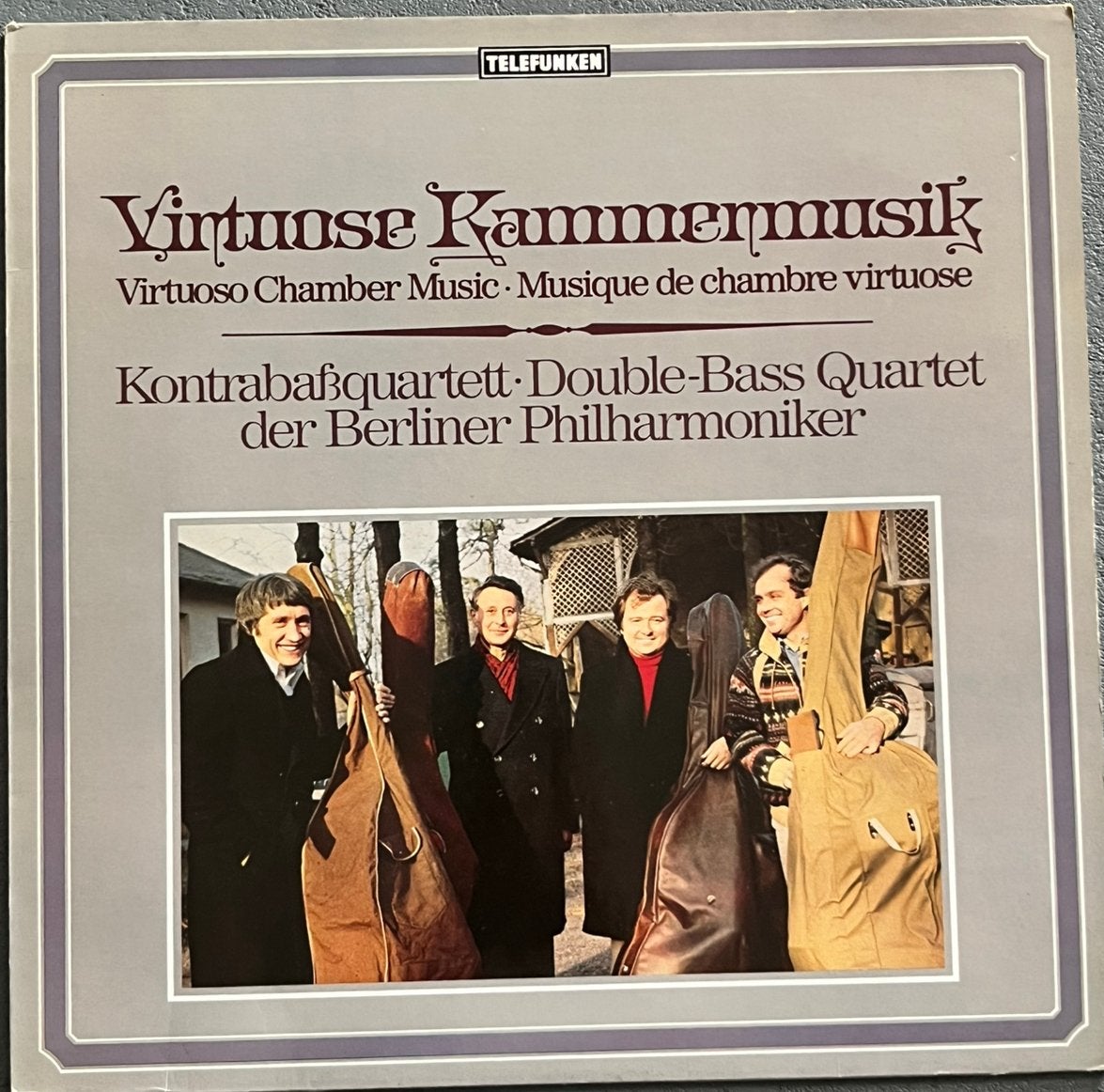 lp klassiek elpee vinyl Contrabas quartet double bass, Ophalen, Overige typen, Zo goed als nieuw, 12 inch