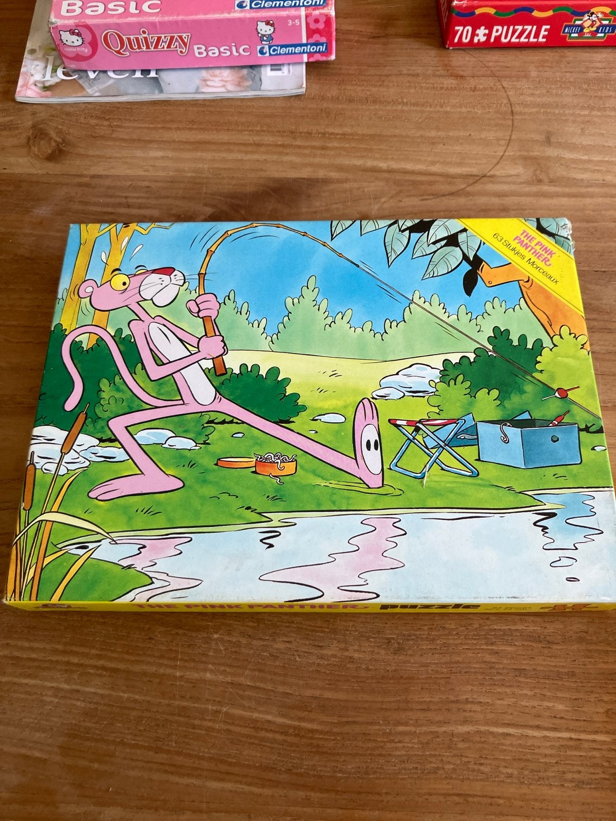 De Roze Panter puzzel - 63 stukjes, Ophalen, 10 tot 50 stukjes, Gebruikt, 4 tot 6 jaar