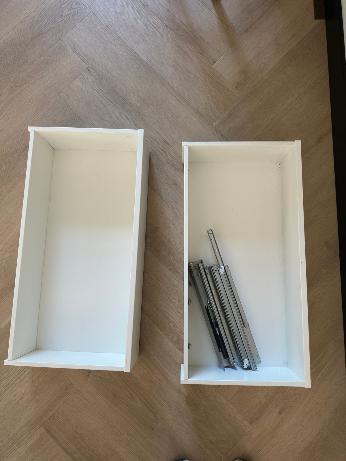 2x Ikea Komplement lade 75x35 cm wit, Ophalen, 50 tot 100 cm, Zo goed als nieuw, Minder dan 100 cm