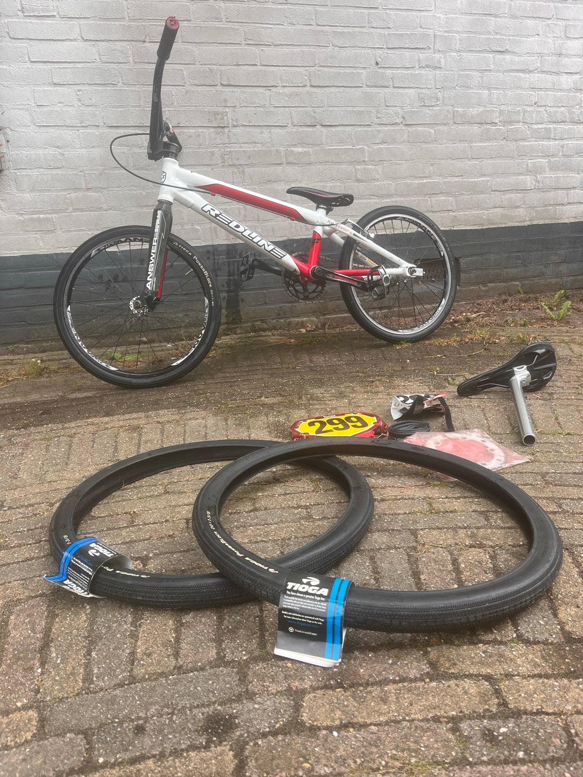Redline Flight Expert XL BMX racefiets + extra's, Fietsen en Brommers, Fietsen | Crossfietsen en BMX, Ophalen, Gebruikt, Velgrem