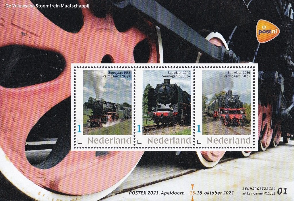 Beurspostzegels – Postex 2021, Apeldoorn – 2021-01, Verzenden, Na 1940, Postfris