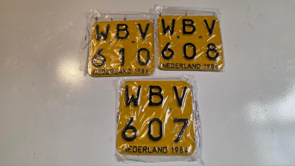 Verzekeringsplaatje Nederland 1984, Ophalen of Verzenden, Nieuw, Overige typen, Overige merken