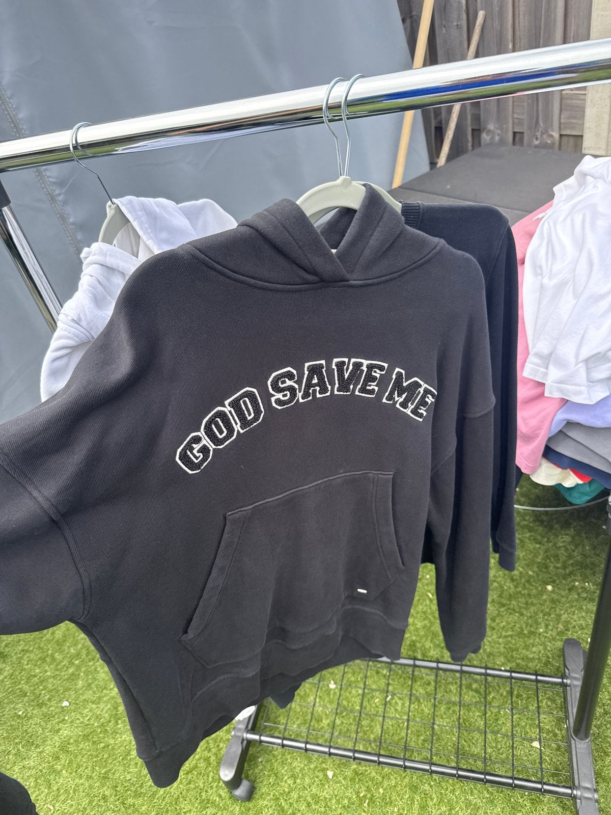 Flaneur hoody zwart maat M, Ophalen, Gedragen, Zwart