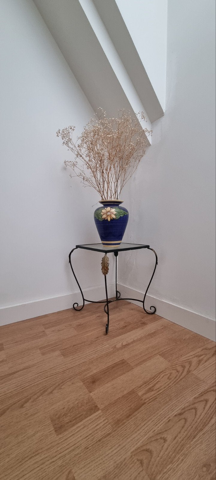 bijzet of plantentafeltjes, Minder dan 55 cm, Gebruikt, Rond, Glas